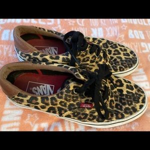 Leopard Print Vans 7.5
